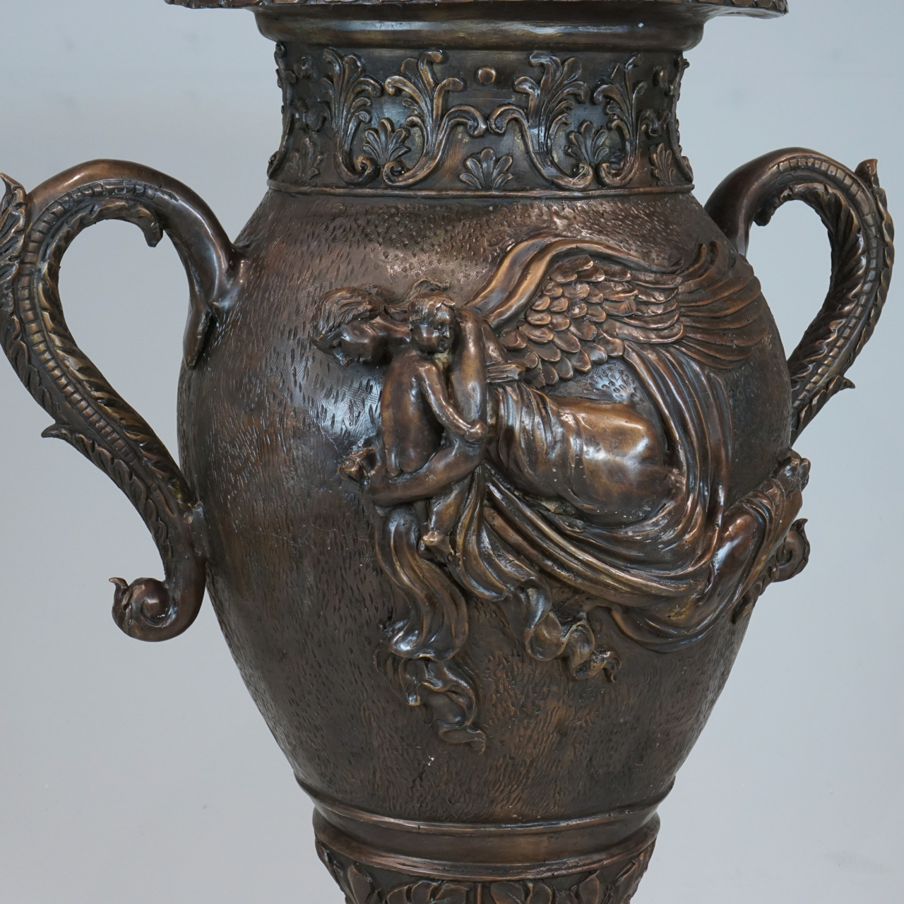 Bronze Angel Vase with Handles IronGate Garden Elements