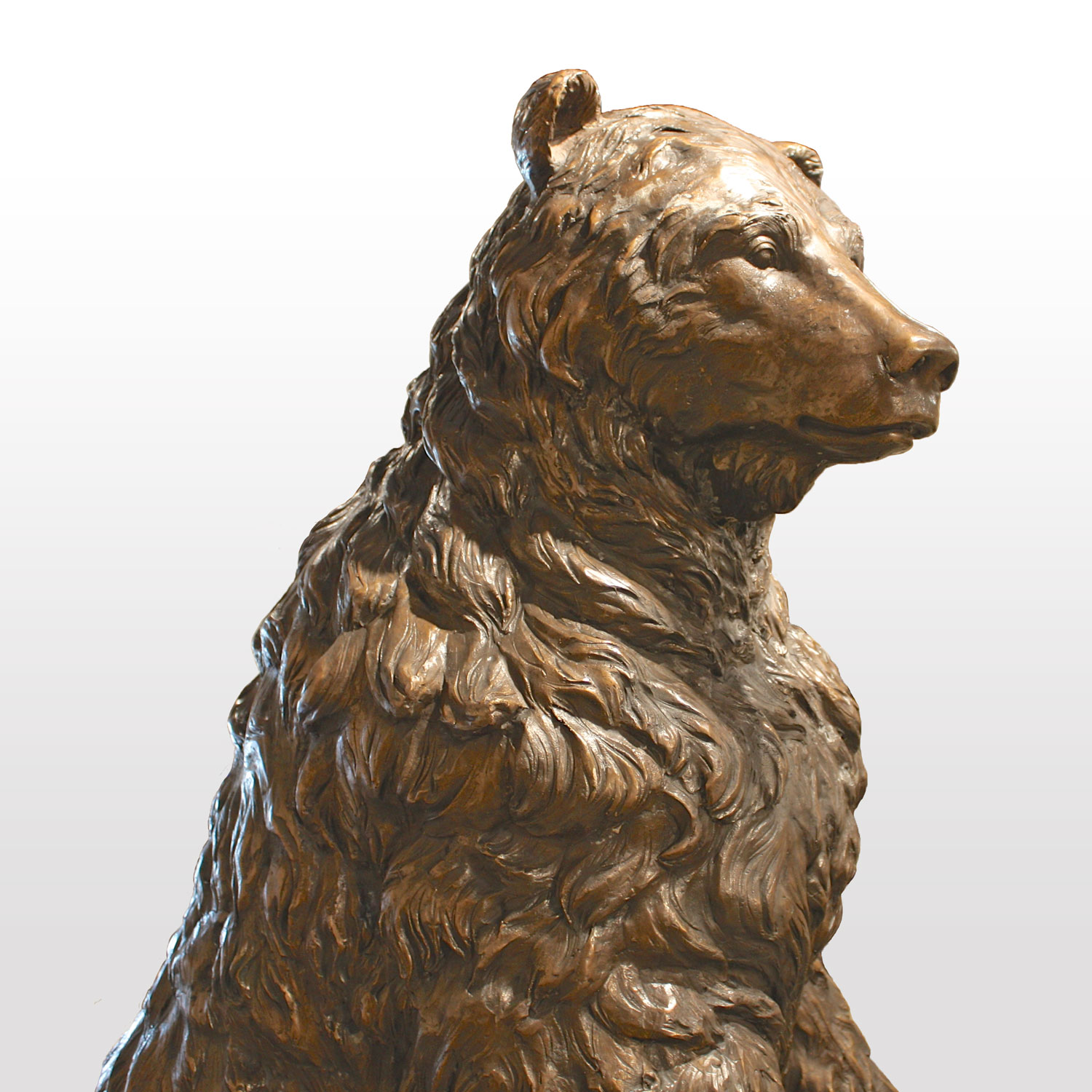 Life Size Standing Bear Statue Irongate Garden Elements